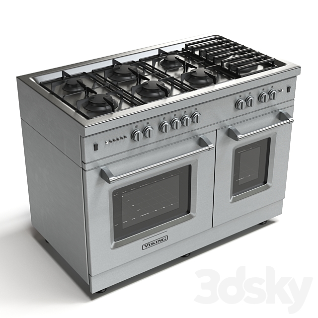 Gas range cooker 3DSMax File - thumbnail 2
