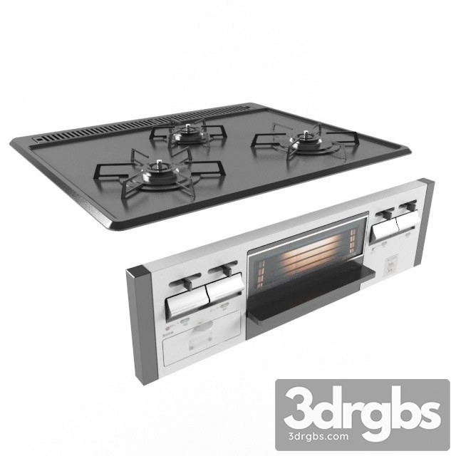 Gas Stove Harman 3dsmax Download - thumbnail 1