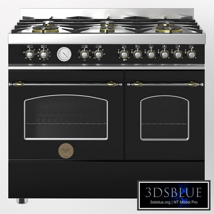 Gas stove Heritage-her100-6-mfe-d-bertazzoni 3DS Max - thumbnail 3