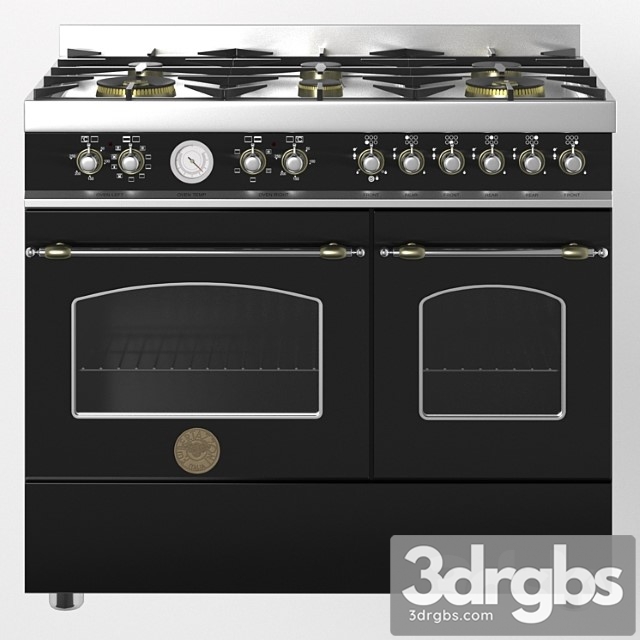 Gazovaia Plita Heritage Her100 6 Mfe D Bertazzoni 3dsmax Download - thumbnail 1