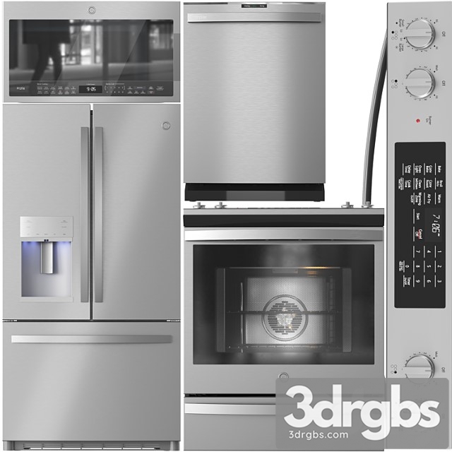 GE Appliance Collection 01 3dsmax Download - thumbnail 1