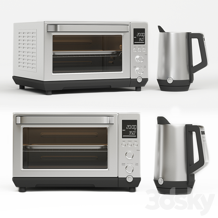 General Electric Kitchen Appliances-Set01 3DS Max Model - thumbnail 1
