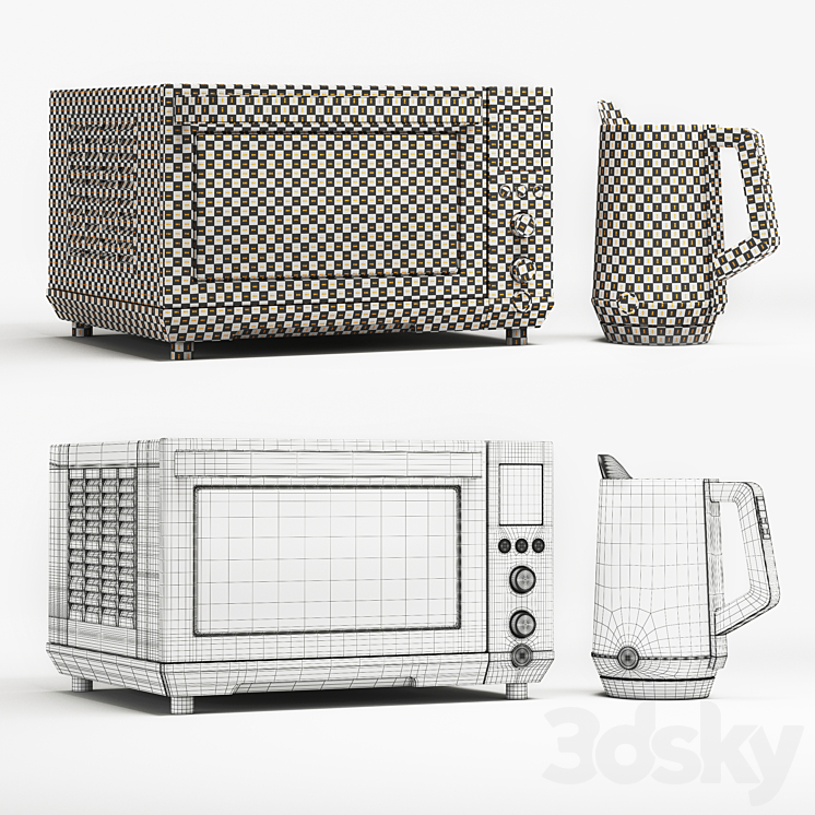 General Electric Kitchen Appliances-Set01 3DS Max Model - thumbnail 2
