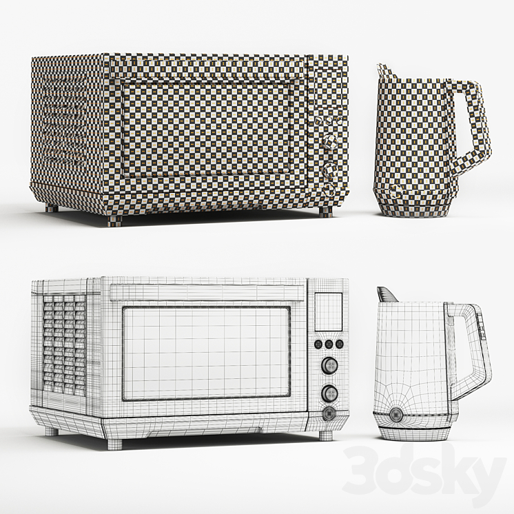 General Electric Kitchen Appliances-Set01 3DS Max - thumbnail 2