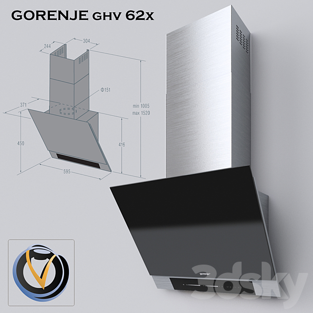 Gorenje ghv 62x 3ds Max - thumbnail 1