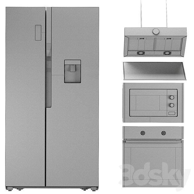 Gorenje kitchen appliances set 4 3DS Max Model - thumbnail 7