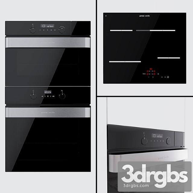 Gorenje – oven bo617orab compact oven bcs547orab and hob ect693orab 2 3dsmax Download - thumbnail 1