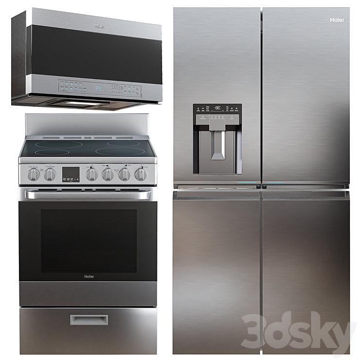 Haier Appliances Set2 3DS Max - thumbnail 1