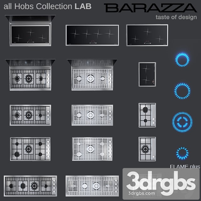 Hob By Barazza Full Lab Collection 3dsmax Download - thumbnail 1