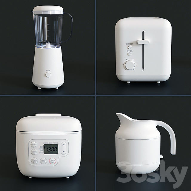 Home appliances Muji 3DSMax File - thumbnail 1