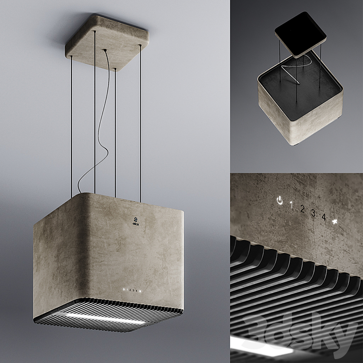 Hood Elica Pix Concrete 3DS Max - thumbnail 1