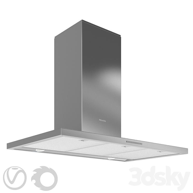 Hood wall MIELE OD 399-7 898 mm 3DS Max - thumbnail 1