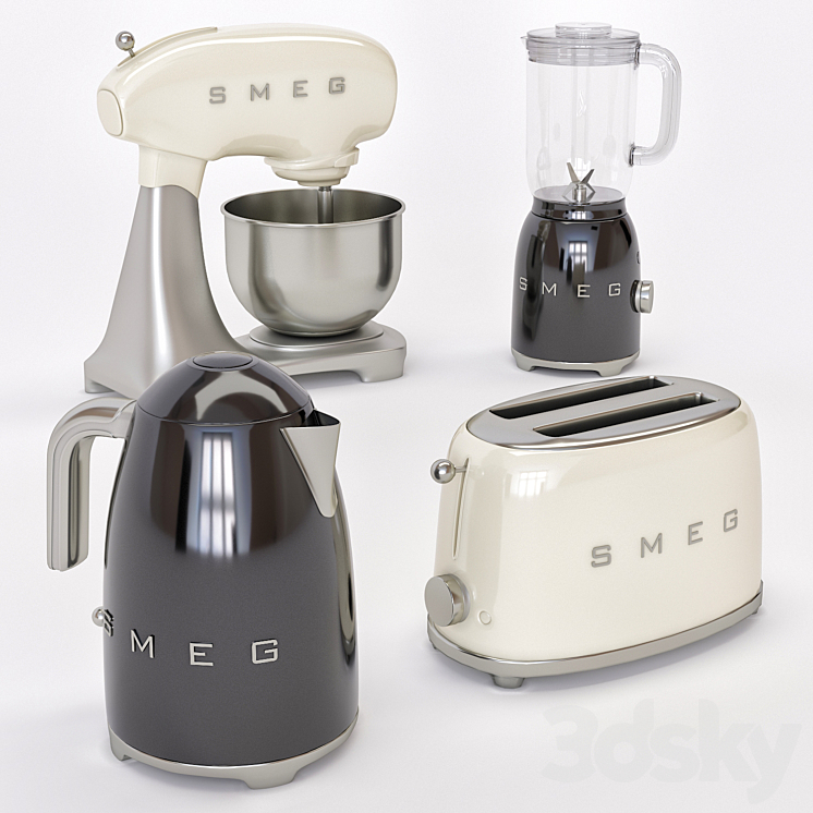 Household appliances SMEG 3DS Max - thumbnail 1