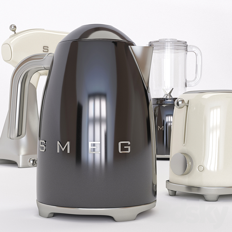 Household appliances SMEG 3DS Max - thumbnail 2