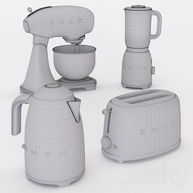 Household appliances SMEG 3DSMax File - thumbnail 3