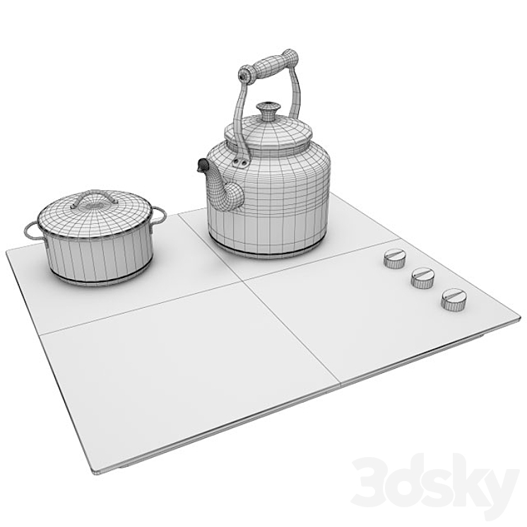 Ikea Lagan Cooking Hob 3DS Max - thumbnail 2