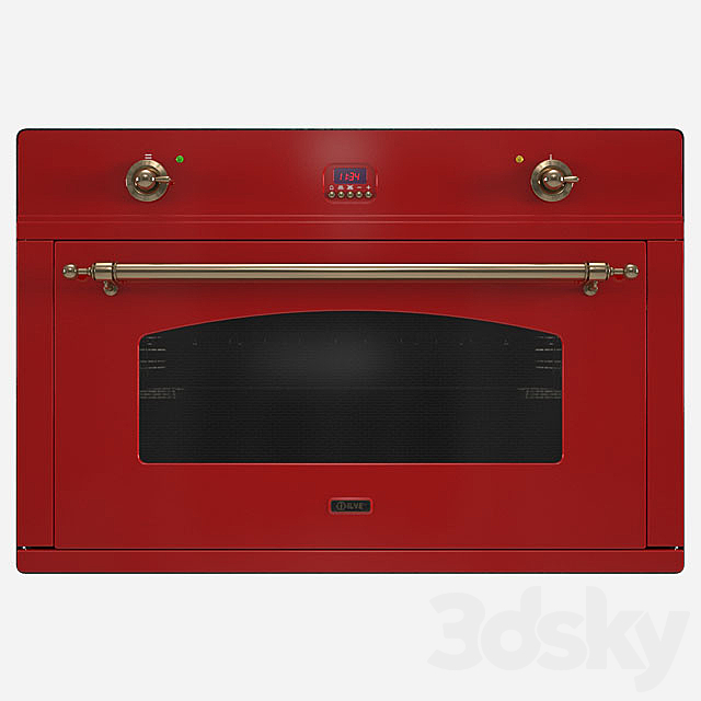 Ilve Nostalgie 900 CMP Kitchen Oven 3ds Max - thumbnail 1