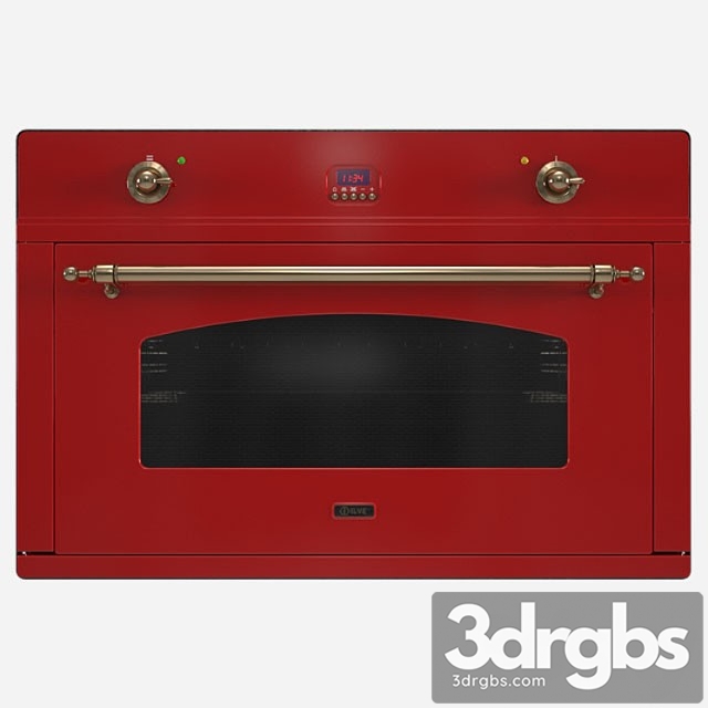 Ilve Nostalgie 900 Cmp Kitchen Oven 3dsmax Download - thumbnail 1