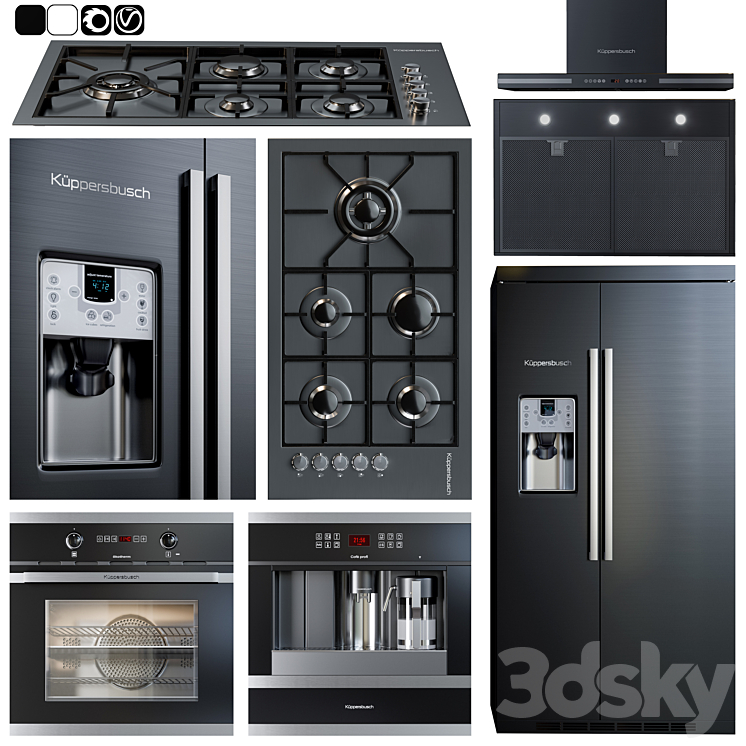 Kitchen appliance 1 3DS Max - thumbnail 1