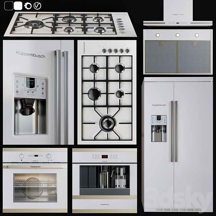 Kitchen appliance 1 3DS Max - thumbnail 2