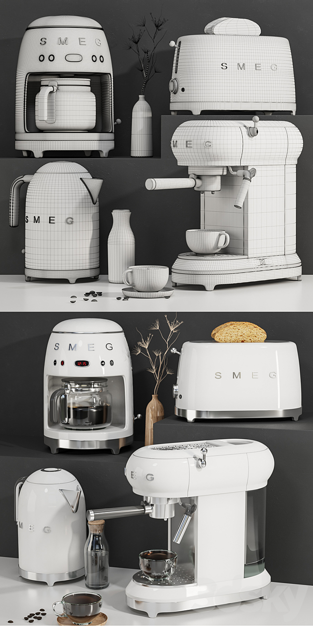 kitchen appliance-smeg 3DSMax File - thumbnail 6