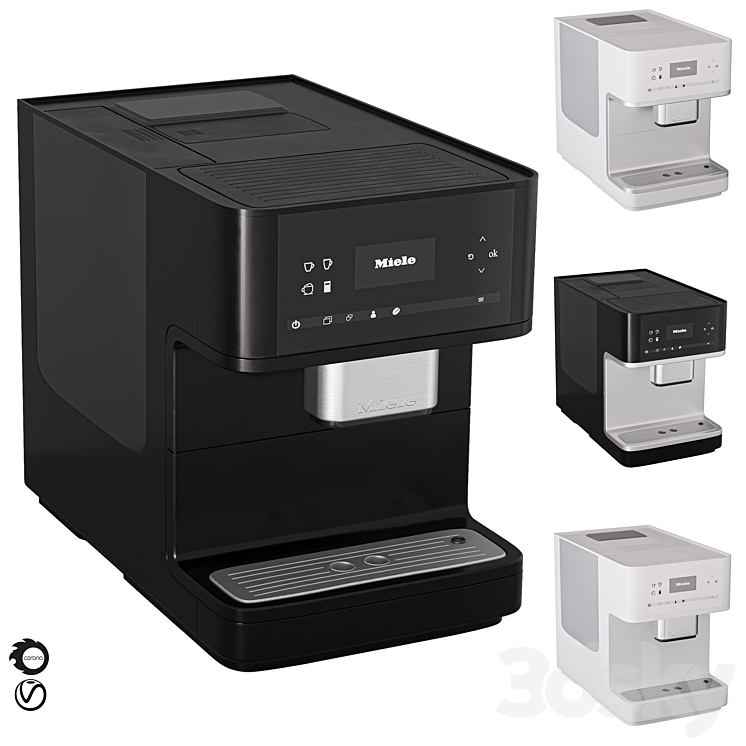 kitchen Appliance001- Coffee Machine-Miele-CM 3DS Max Model - thumbnail 1