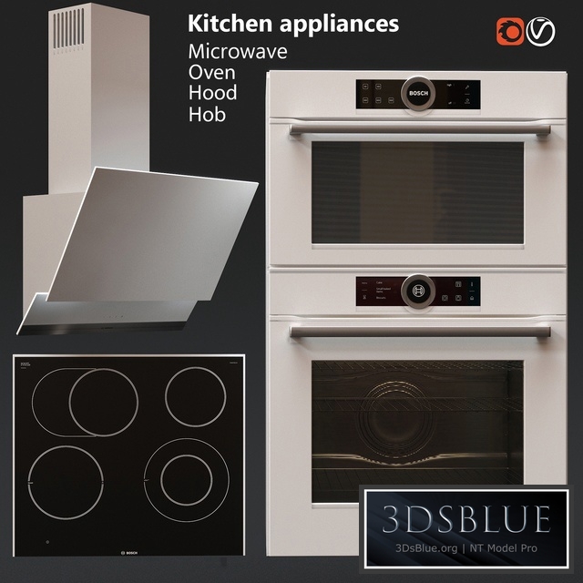 Kitchen Appliances BOSCH 3DS Max - thumbnail 3