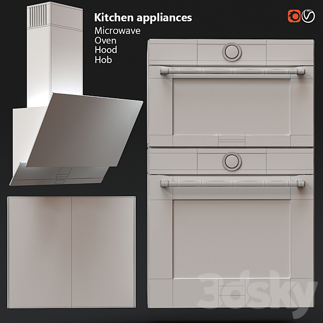 Kitchen Appliances BOSCH 3DSMax File - thumbnail 3