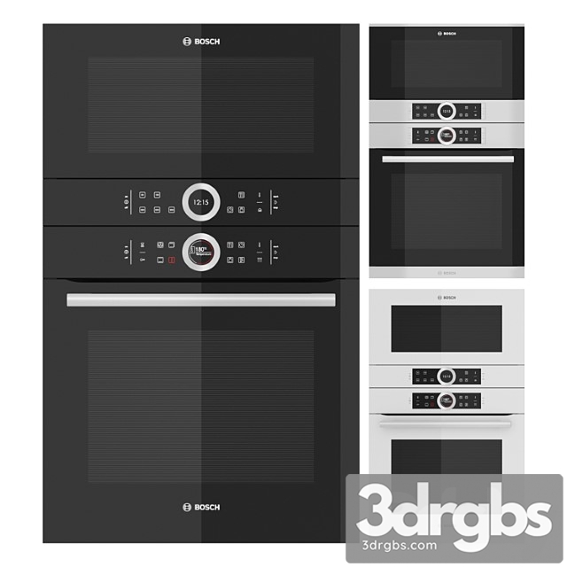 Kitchen appliances bosch series 8. three options 2 3dsmax Download - thumbnail 1