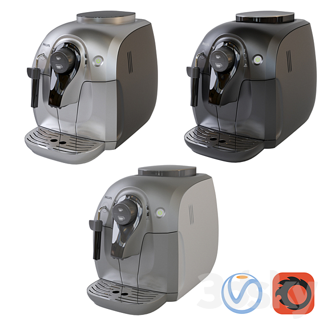 Kitchen appliances. Coffee Machine. ?offee maker Philips HD 8649 3DSMax File - thumbnail 1