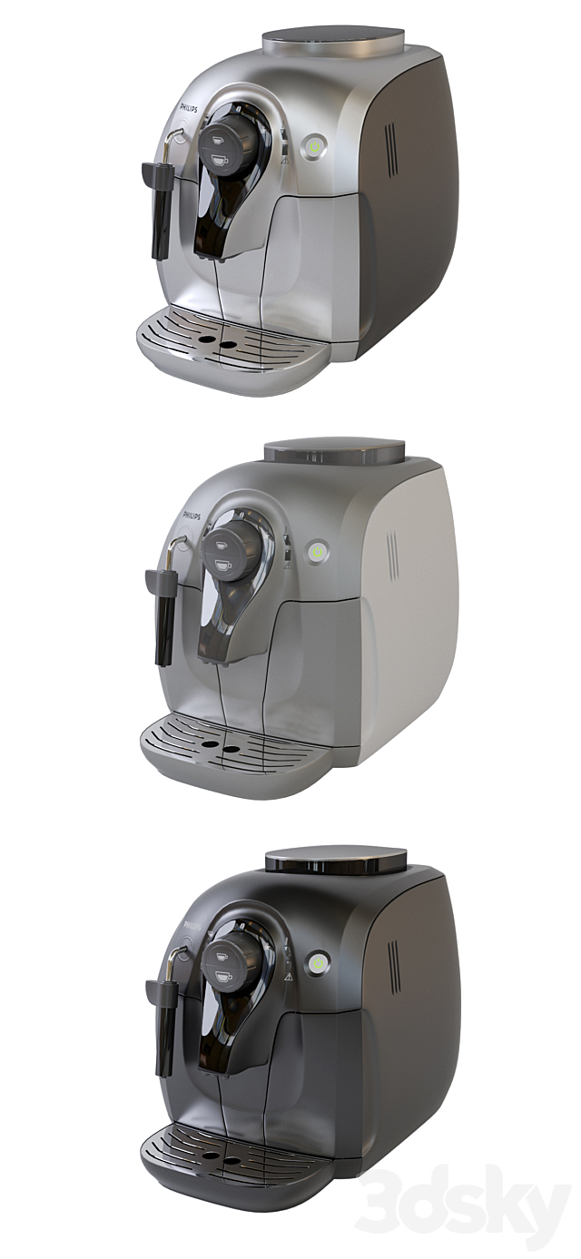 Kitchen appliances. Coffee Machine. ?offee maker Philips HD 8649 3DSMax File - thumbnail 2