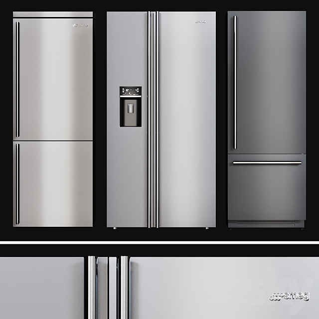 Kitchen Appliances Fridges 3DSMax File - thumbnail 1