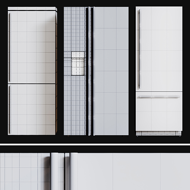 Kitchen Appliances Fridges 3DSMax File - thumbnail 3