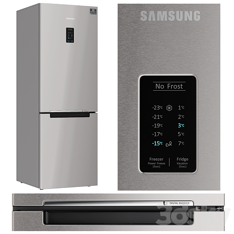 Kitchen appliances. Hood oven refrigerator hob. Samsung. Bosch. 3DS Max - thumbnail 2