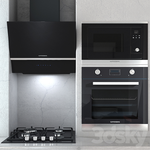 Kitchen appliances Kuppersberg 3 3DSMax File - thumbnail 1