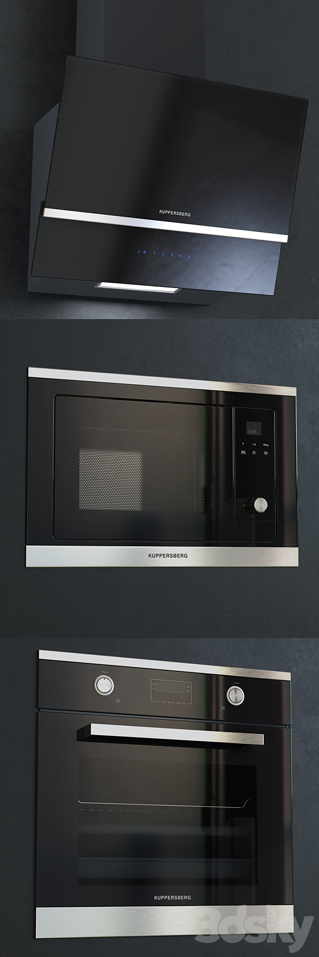 Kitchen appliances Kuppersberg 3 3DSMax File - thumbnail 2