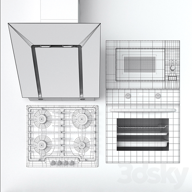 Kitchen appliances Kuppersberg 4 3DSMax File - thumbnail 3