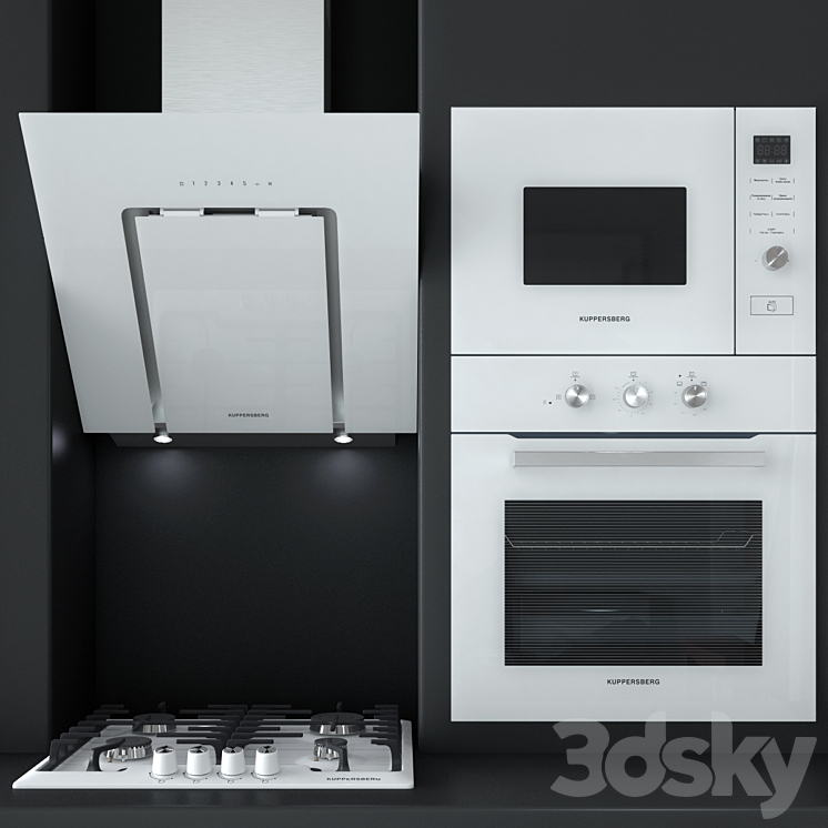 Kitchen appliances Kuppersberg 5 3DS Max - thumbnail 1