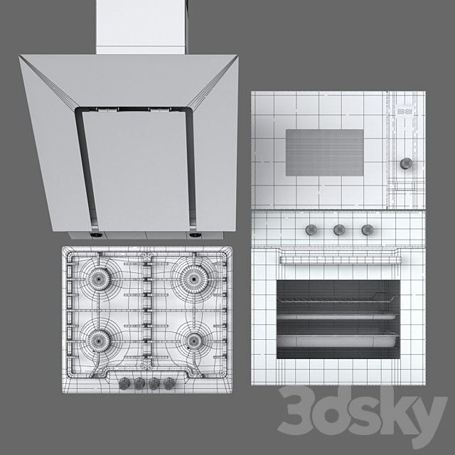 Kitchen appliances Kuppersberg 5 3DSMax File - thumbnail 3