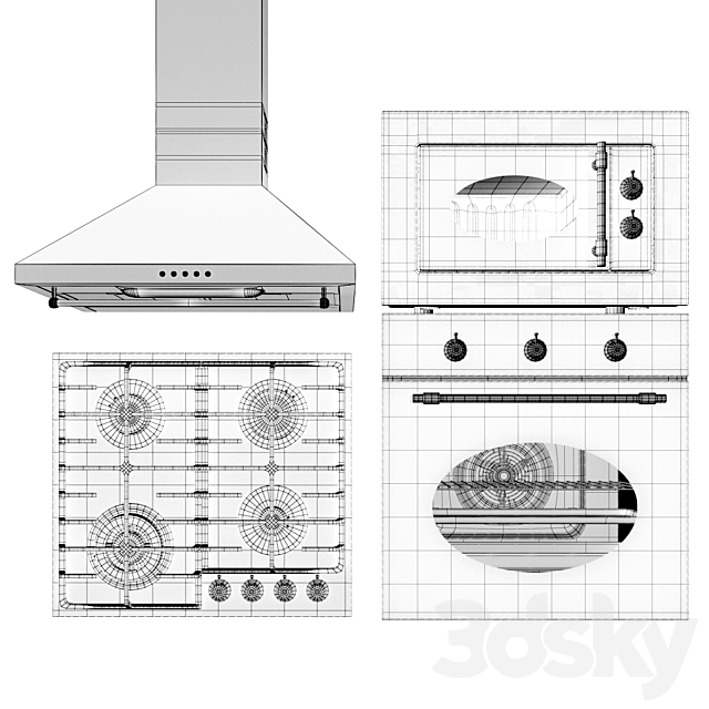 Kitchen appliances MAUNFELD 1 3DSMax File - thumbnail 6