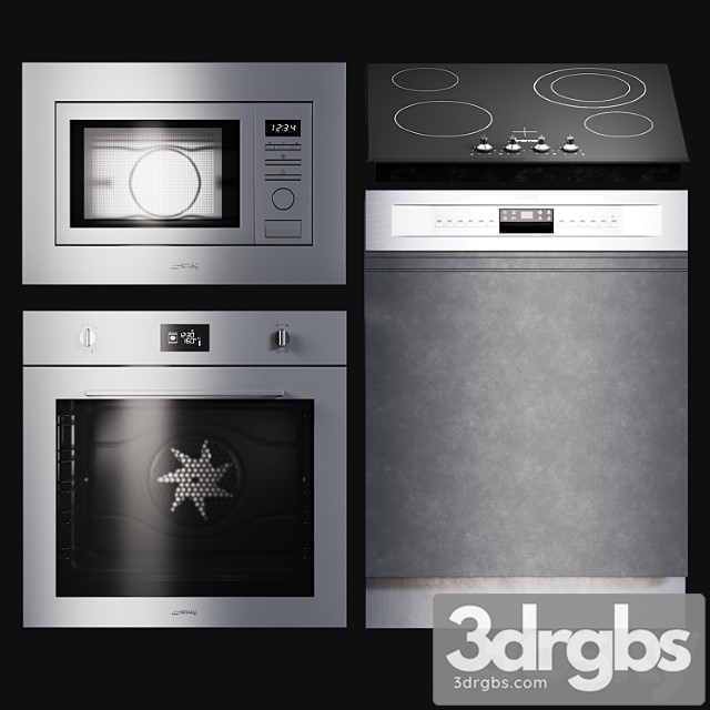 Kitchen appliances selezione 2 3dsmax Download - thumbnail 1