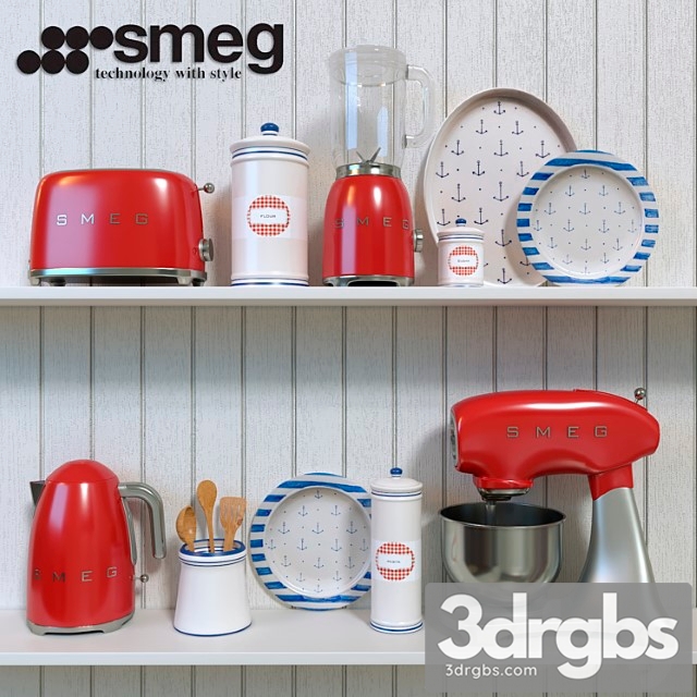 Kitchen Appliances Smeg 2 3dsmax Download - thumbnail 1