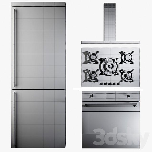 Kitchen Appliances Smeg Classic 3DSMax File - thumbnail 3