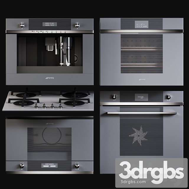 Kitchen appliances smeg linea 2 3dsmax Download - thumbnail 1