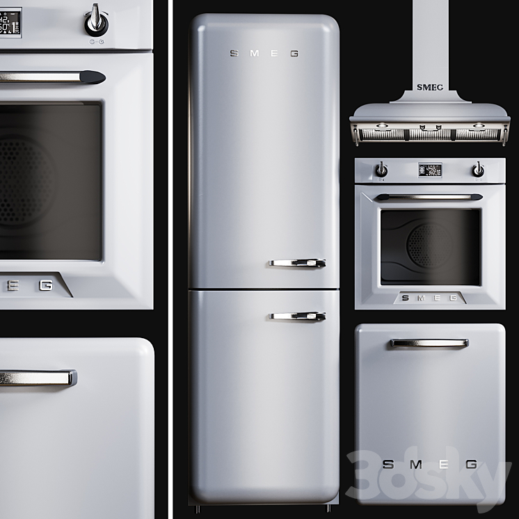 Kitchen Appliances Smeg Victoria 3DS Max - thumbnail 1