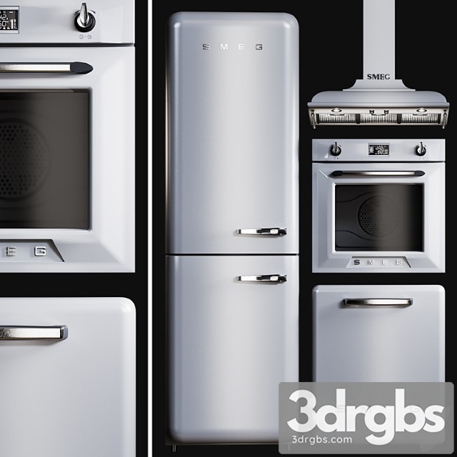 Kitchen Appliances Smeg Victoria 3dsmax Download - thumbnail 1