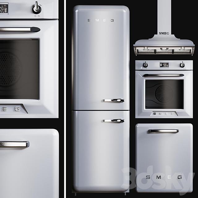 Kitchen Appliances Smeg Victoria 3DSMax File - thumbnail 1