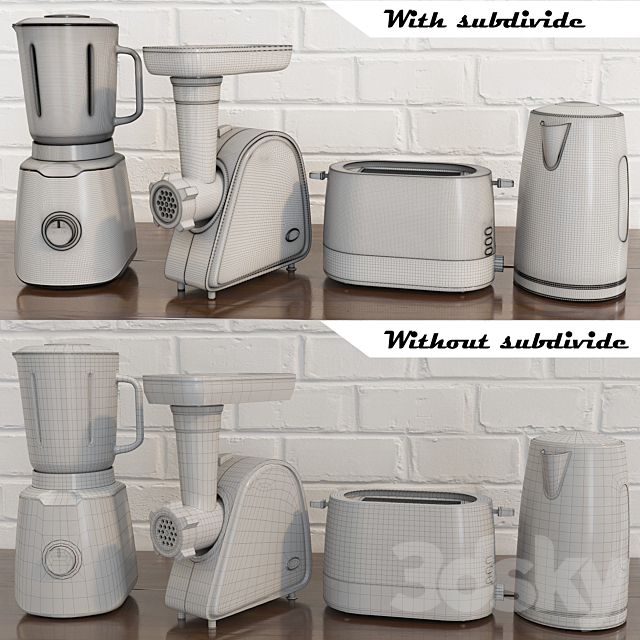 Kitchen appliances Zigmund & Shtain 3DS Max Model - thumbnail 3