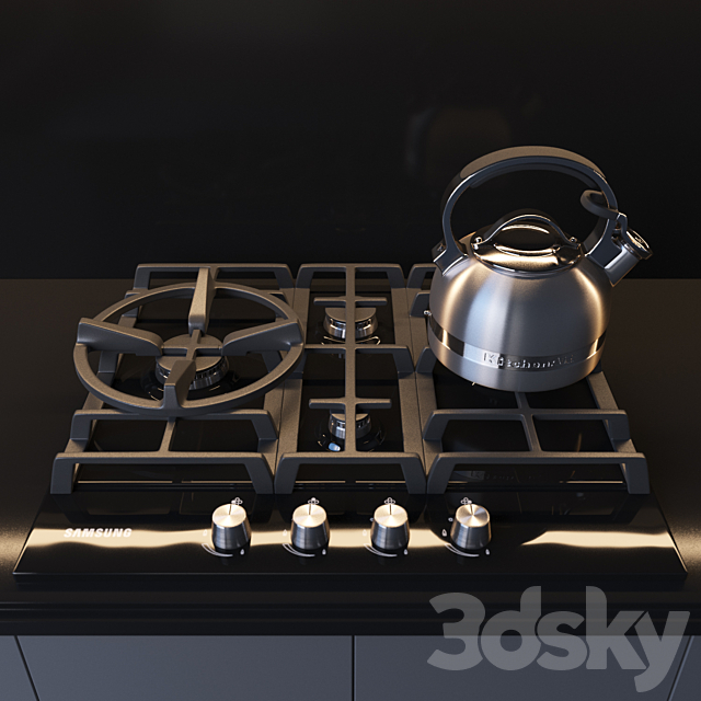 kitchen set 3DSMax File - thumbnail 1