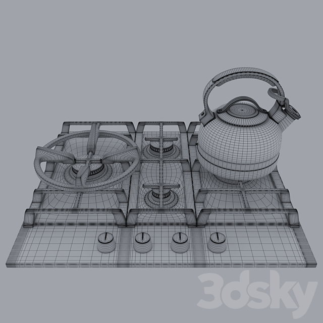 kitchen set 3DSMax File - thumbnail 3